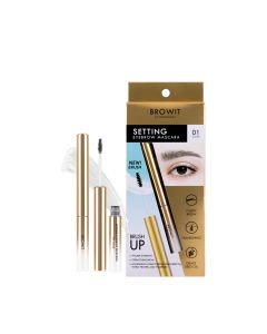 ฺBROWIT บราวอิท เซ็ตติ้ง อายบราว มาสคาร่า #01 เคลียร์ 2 ก. Browit Setting Eyebrow Mascara 