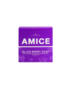 AMICE สบู่คอลลาริช เอมิส กลูต้า เบอร์รี่ 70 กรัม. Colla Rich Amice Gluta Berry Soap 70 g.