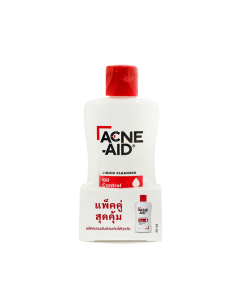 ACNEAID แอคเน่-เอด ลิควิด คลีนเซอร์ สีแดง ทำความสะอาดผิวหน้า (แพคคู่ 2 ขวด) Acne Aid Liquid Cleanser Oil Control