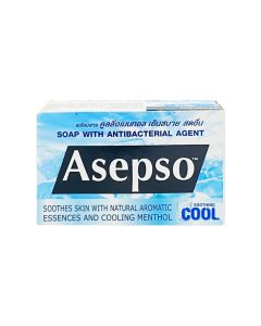 ASEPSO สบู่อาเซปโซ สูตรซู้ตติ้งคูล ขนาด 70 กรัม. AAsepso Soothing Cool 70 g.