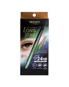 BROWIT บราวอิท ออโรร่า ลอง สเตย์ อายไลน์เนอร์ ดาร์ก บราวน์ (0.5 g.) Browit Aurora Long Stay Eyeline.