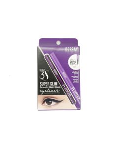 DEESAY ดีเซ้ย์ 3S ซุปเปอร์สลิม สมู้ท ซาติน แบล็ค อายไลเนอร์ 0.4 มล. Deesay 3S super slim smooth stain black eyeliner 0.4 ml.