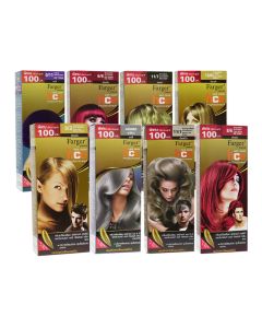 FARGER ฟาเกอร์ ครีมย้อมสีผม 100 มล.FARGER HCE PERMANENT HAIR COLOR CREAM 60 ml.(มี 46 เฉดสีให้เลือก)