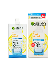 การ์นิเย่ สกิน แนทเชอรัลส์ ไบรท์ คอมพลีท แอนตี้-แอคเน่ เซรั่ม ครีม 7.5 มล. Garnier Skin Naturals Bright Complete Anti-Acne Booster Serum (มีให้เลือกทั้งแบบกล่องและแบบซอง)