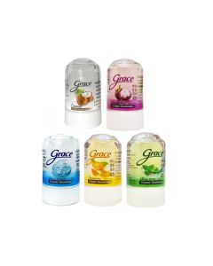 GRACE เกรซ โรลออน สารส้ม 50 กรัม. GRACE DEODORANT 50g.(มีให้เลือก 5 สูตร)