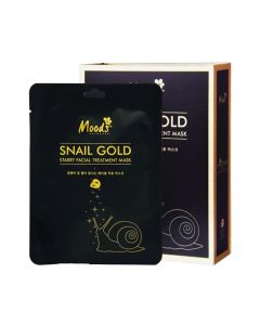 MOODS มูดส์ สเนล โกลด์ สตาร์รี่ เฟเชี่ยล ทรีตเมนต์ มาส์ค MO044 38 มล. Moods Snail Gold Starry Facial Treatment Mask MO044 38 ml. (มีให้เลือกทั้งแบบกล่องและแบบซอง)