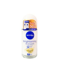 NIVEA นีเวีย โรลออน ไบร์ทเทนนิ่ง แอนด์ สมูท 50 มล.