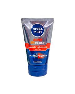 NIVEA นีเวียเมน แอคเน่ ออยล์เคลียร์ มัดโฟม 100 กรัม. Nivea Men Deep Rapid Acne Clear Foam 100 g.