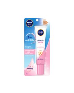 NIVEA นีเวีย ซัน ออร่า เซรั่ม SPF50 30 มล. NIVEA Sun Protect And White Instant White And Smooth SPF50+ Pa+++ 30 ml.