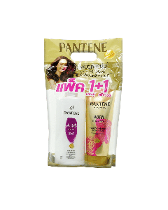 PANTENE แพนทีน แชมพู 380 มล + คอนดิชันเนอร์ 270 มล.  PANTENE Shampoo 380 ml + PANTENE Conditioner 270 ml (มีให้เลือก 2 สูตร)