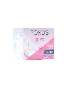 PONDS พอนด์ส ไบรท์ บิวตี้ เซรั่ม ไนท์ ครีม 50g. Pond's White Beauty Night Cream 50 g