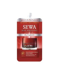 SEWA เซวา โรส ไวท์เทนนิ่ง เดย์ ครีม เอสพีเอฟ 50+พีเอ++++.SEWA ROSE WHITENING DAY CREAM SPF 50+ PA++++.(มีให้เลือกแบบซองและกล่อง)