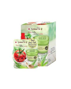 SMOOTO สมูทโตะ โทเมโท อโล สเนล เจลลี่ สครับ.Smooto Tomato Aloe Snail Jelly Scrub.(มีให้เลือกแบบซองและกล่อง)