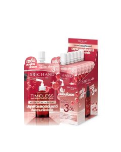 SRICHAND ศรีจันทร์ ไทม์เลส แอนตี้ เอจจิ้ง เฟเชียล เซรั่ม 7 มล. (1 กล่อง 6 ซอง) Srichand Timeless Anti -Aging Facicl Serum