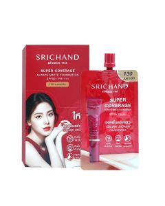 SRICHAND ศรีจันทร์ ซูเปอร์ คัฟเวอเรจ ฟาวน์เดชั่น เอสพีเอฟ50 พีเอ++++.SRICHAND SUPER COVERAGE FOUNDATION SPF50 PA++++.(มีให้เลือก2เบอร์แบบซองและกล่อง)