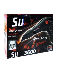 SUPER V ไดร์เป่าผม ซุปเปอร์วี อินเตอร์ รุ่น SU3600 Super V Inter Professional Hair Dryer Model SU3600