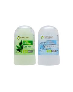 TROPICANA ทรอปิคานา โรลออนสารส้มระงับกลิ่นกาย คริสตัลดีโอโดแรนท์ 70 กรัม.TROPICANA CRYSTAL DEODORANT 70 g.(มีให้เลือก2สูตร)