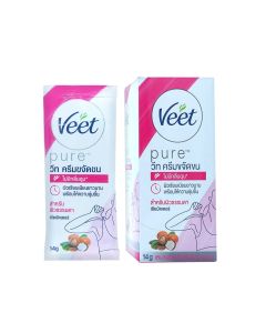 Veet วีท ซิลค์แอนด์เฟรช ครีมขจัดขน โลตัสฟลาวเวอร์ 14 กรัม. Veet Silk & Fresh Hair Removal Cream Normal Skin 14 g. (มีให้เลือกทั้งแบบกล่องและแบบซอง)